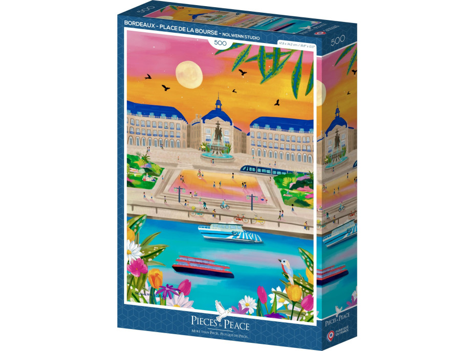 PIECES & PEACE Puzzle Place de la Bourse, Bordeaux 500 dielikov