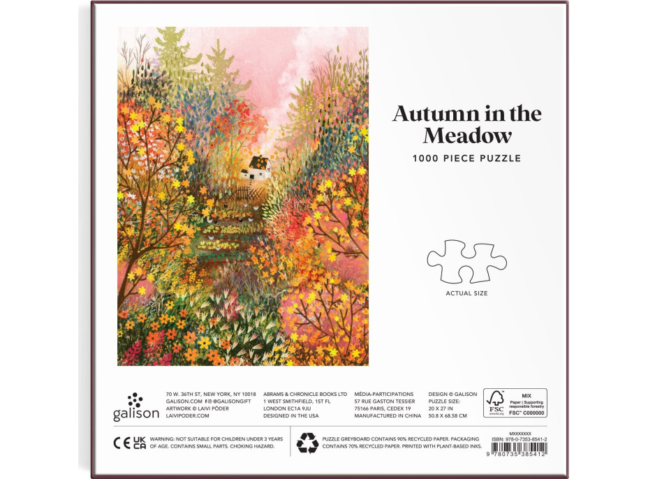 GALISON Puzzle Jesenná lúka 1000 dielikov