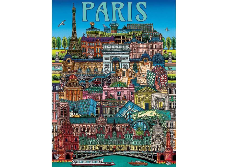 GIBSONS Puzzle Pohľad na Paríž 500 dielikov