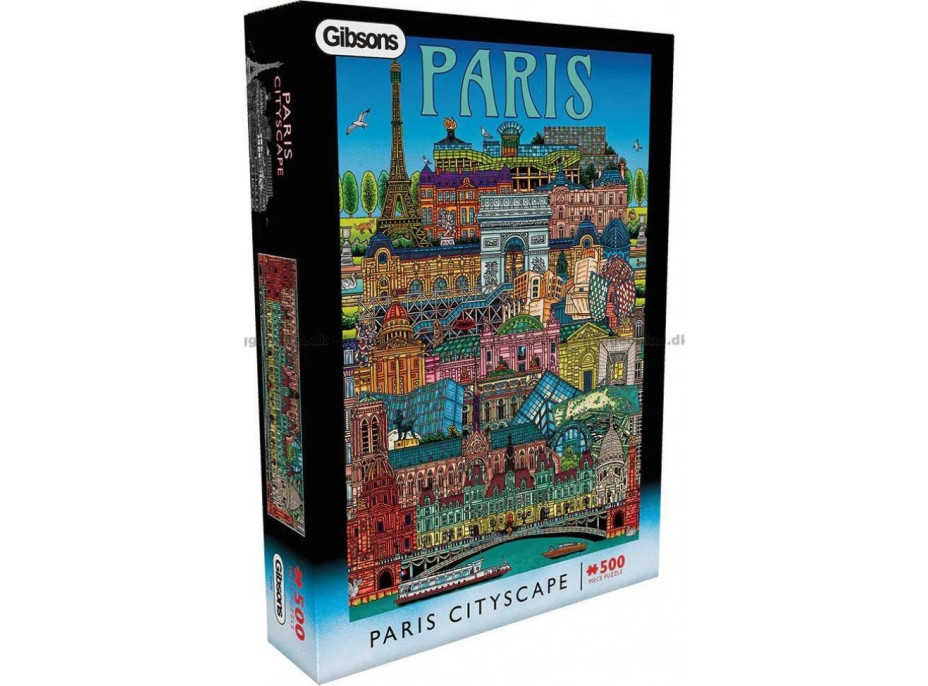 GIBSONS Puzzle Pohľad na Paríž 500 dielikov