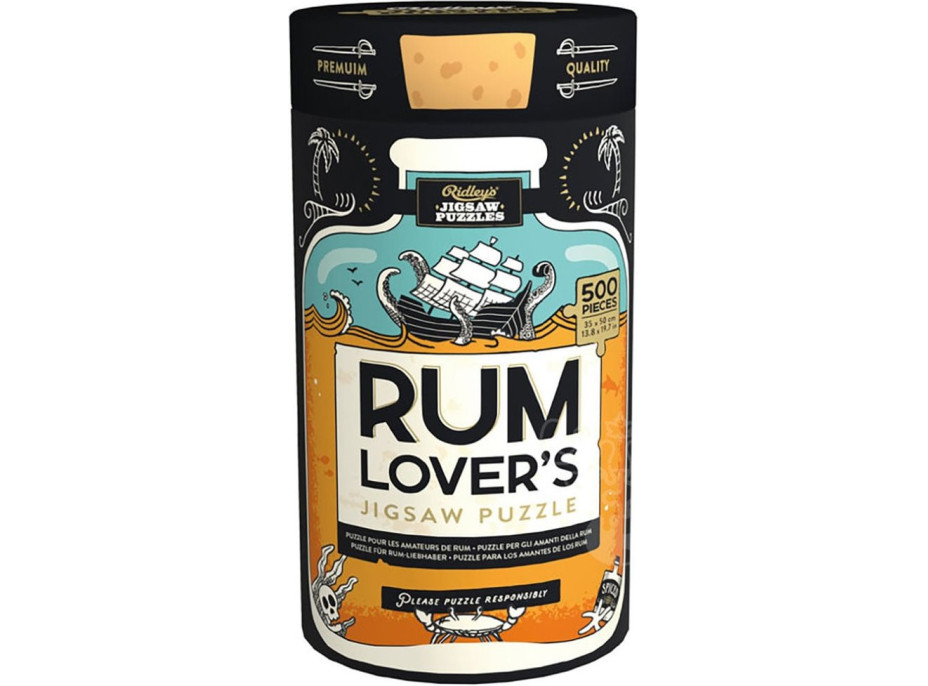 RIDLEY'S GAMES Puzzle Pre milovníkov rumu 500 dielikov