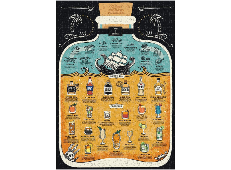 RIDLEY'S GAMES Puzzle Pre milovníkov rumu 500 dielikov