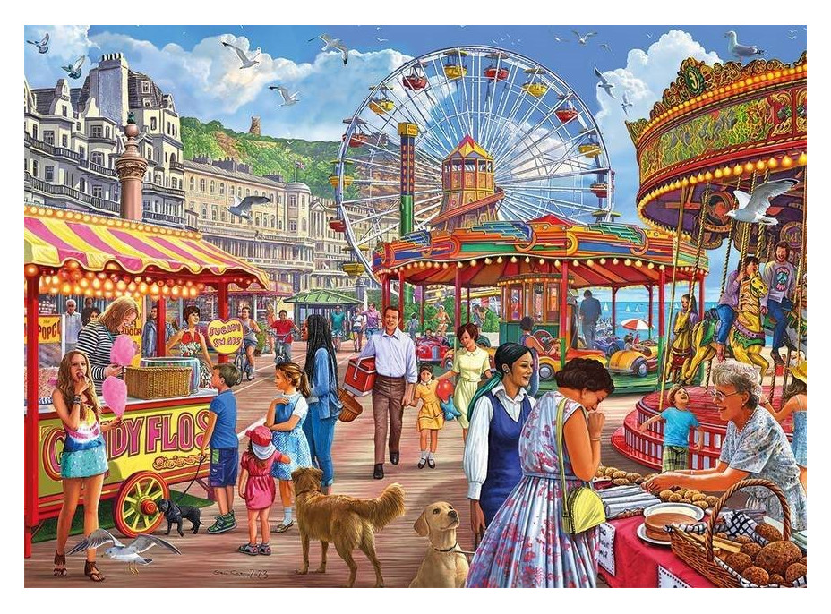 GIBSONS Puzzle Promenáda v Hastings XL 500 dielikov