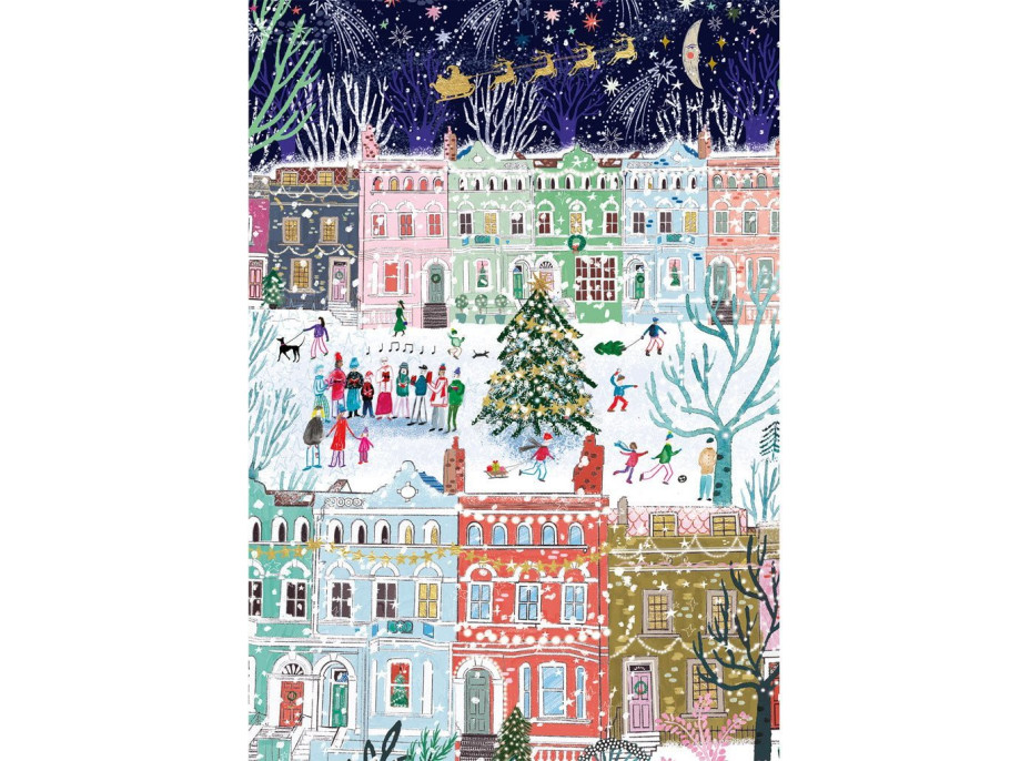 GIBSONS Puzzle Vianoce v Londýne 3x500 dielikov