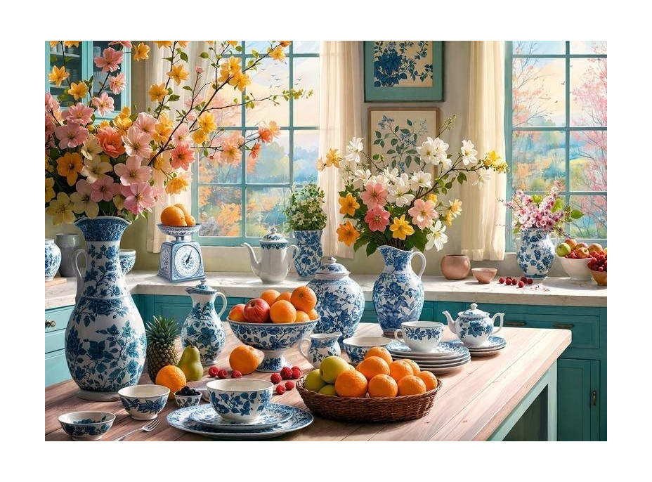 CHERRY PAZZI Puzzle Ráno v mojej kuchyni 2000 dielikov