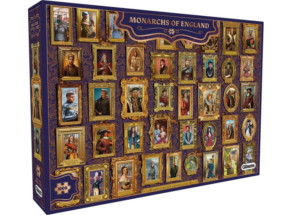 GIBSONS Puzzle Monarchové Anglicko 1000 dielikov