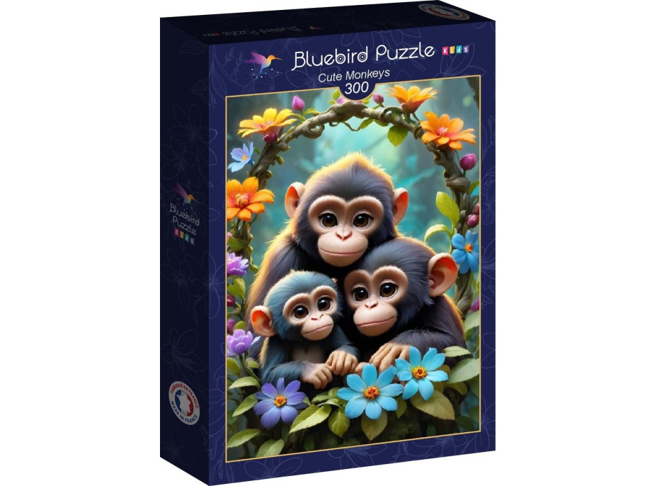 BLUEBIRD Puzzle Roztomilé opice 300 dielikov