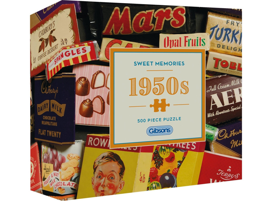 GIBSONS Puzzle Sladké spomienky 50. roky 500 dielikov