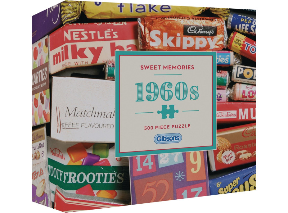 GIBSONS Puzzle Sladké spomienky 60. roky 500 dielikov