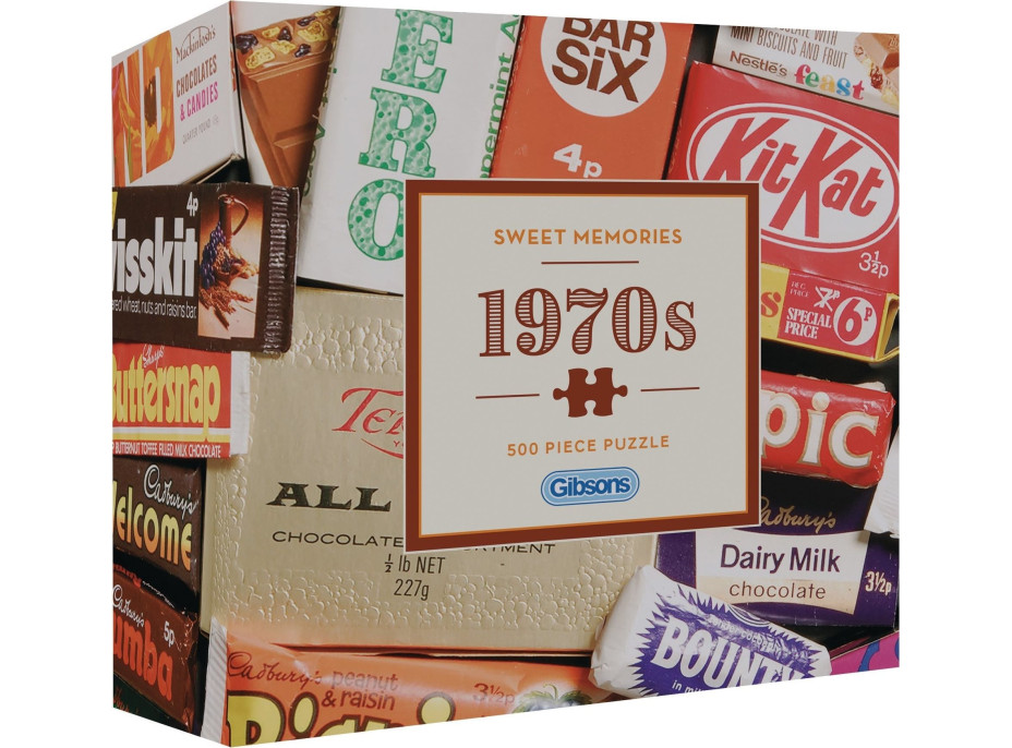 GIBSONS Puzzle Sladké spomienky 70. roky 500 dielikov