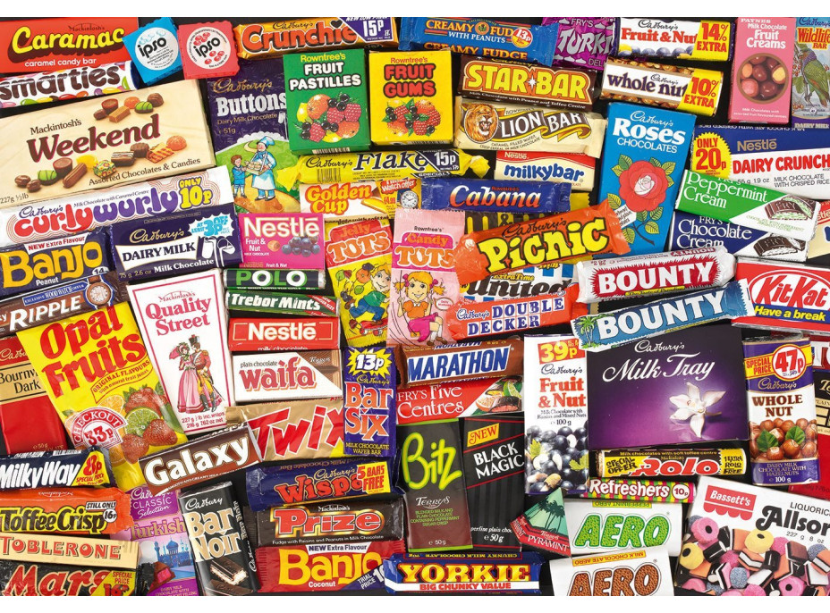 GIBSONS Puzzle Sladké spomienky 80. roky 500 dielikov