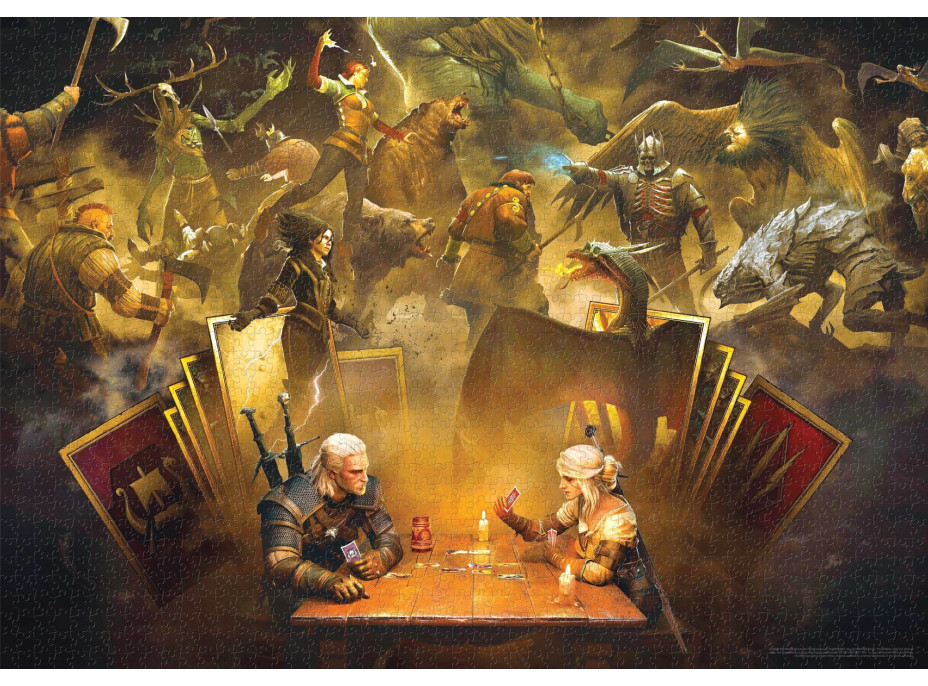GOOD LOOT Puzzle The Witcher: Playing Gwent 1000 dielikov