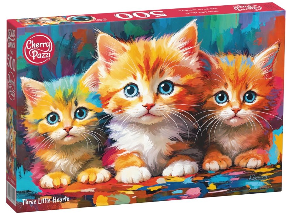 CHERRY PAZZI Puzzle Tri malé srdcia 500 dielikov