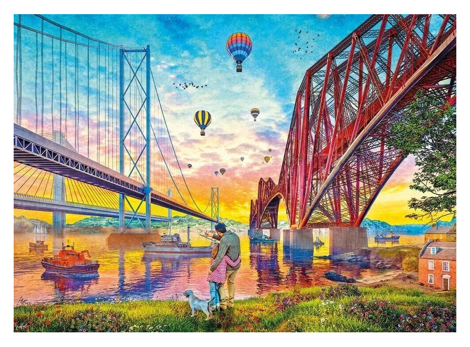 GIBSONS Puzzle Tri mosty nad riekou 1000 dielikov