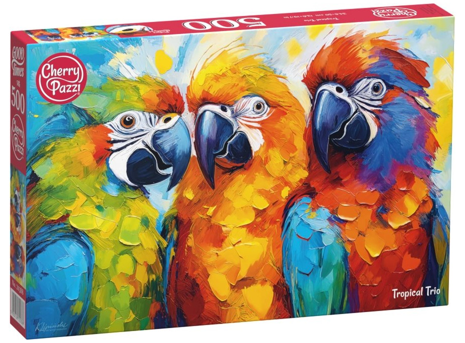 CHERRY PAZZI Puzzle Tropické trio 500 dielikov