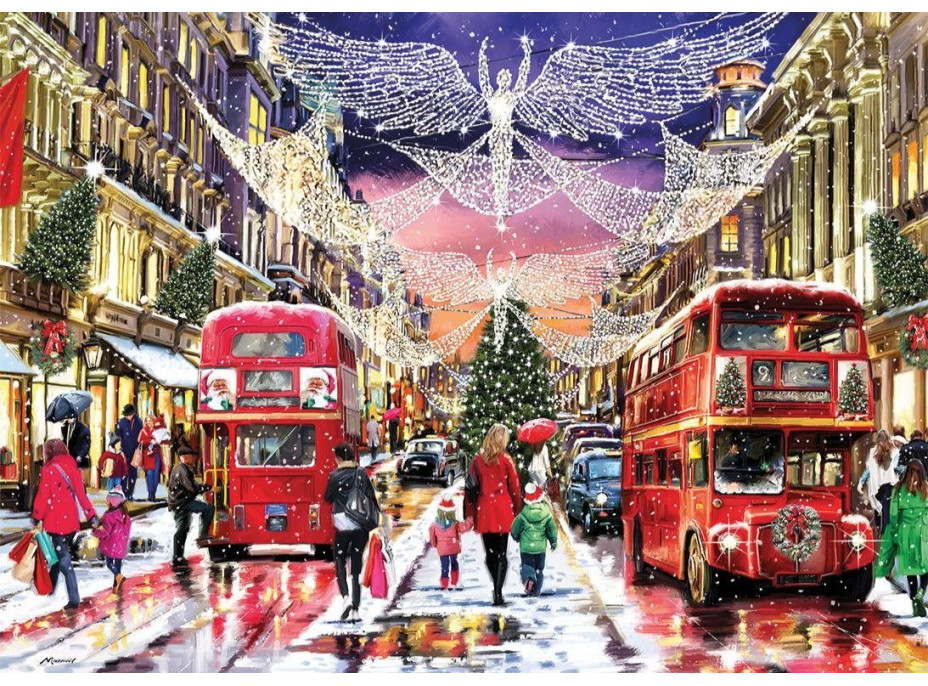 GIBSONS Puzzle Vianočné Regent Street 1000 dielikov