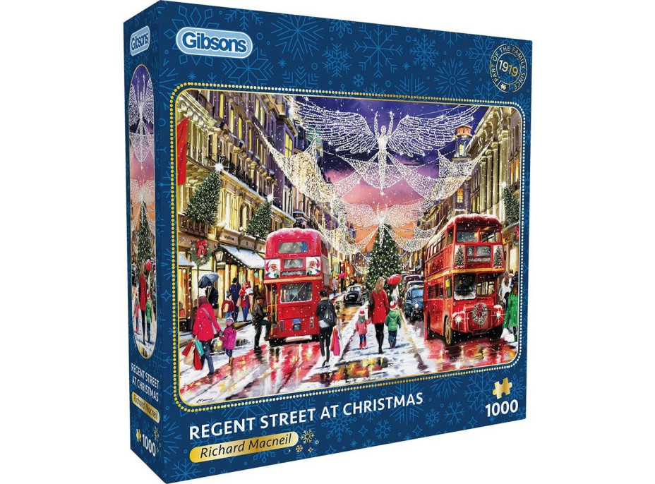 GIBSONS Puzzle Vianočné Regent Street 1000 dielikov