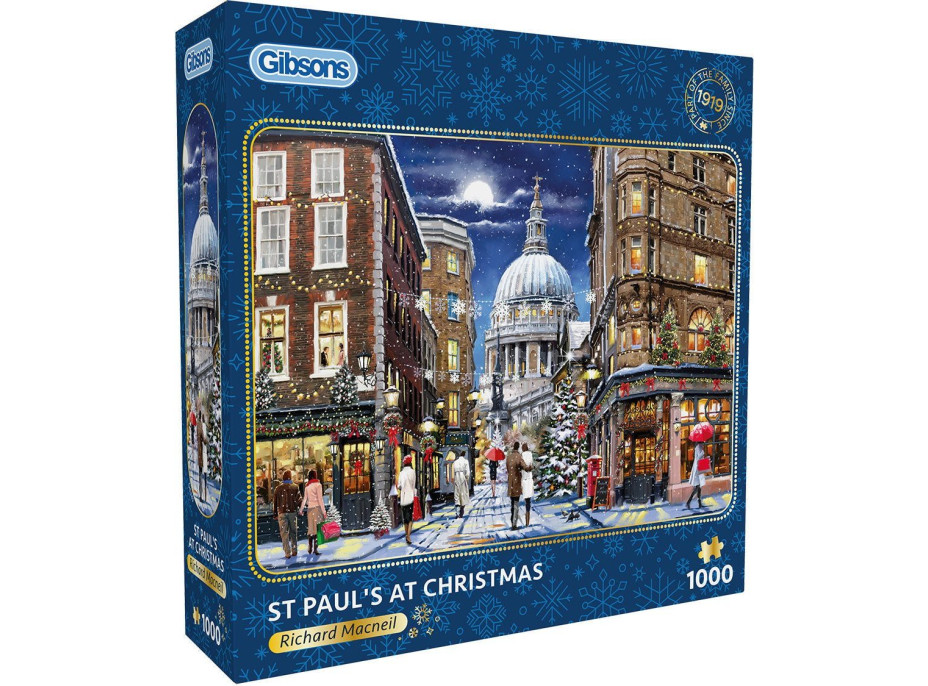 GIBSONS Puzzle Katedrála svätého Pavla na Vianoce 1000 dielikov