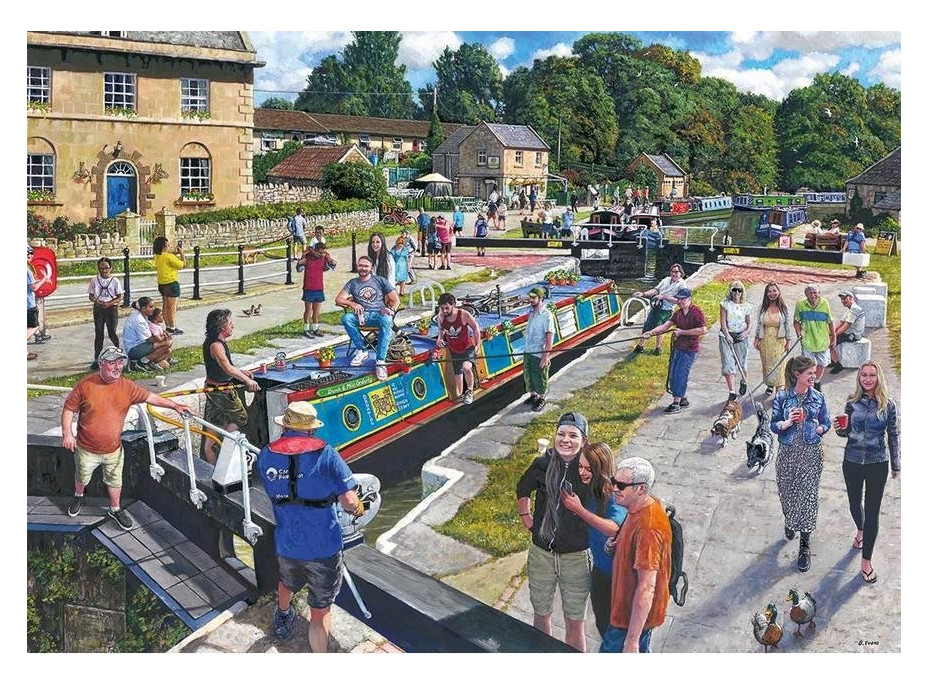 GIBSONS Puzzle Vodné toky vo Wiltshire 1000 dielikov