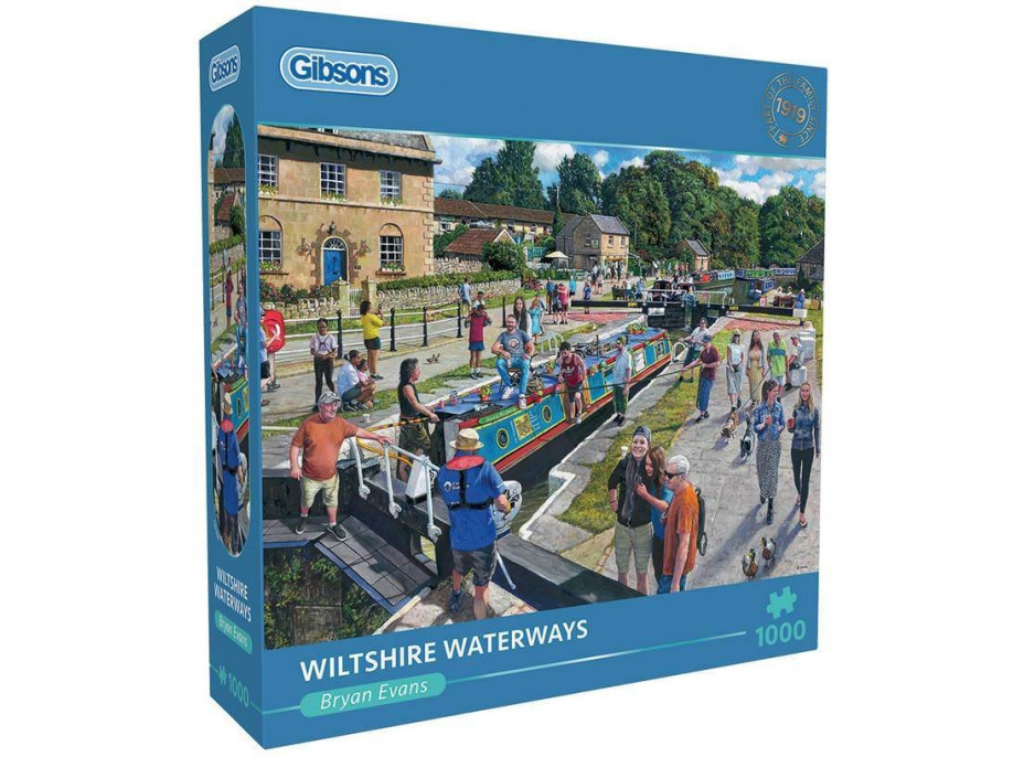 GIBSONS Puzzle Vodné toky vo Wiltshire 1000 dielikov