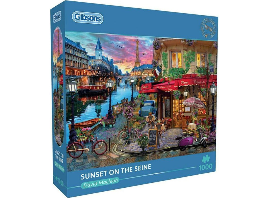 GIBSONS Puzzle Západ slnka nad Seinou 1000 dielikov