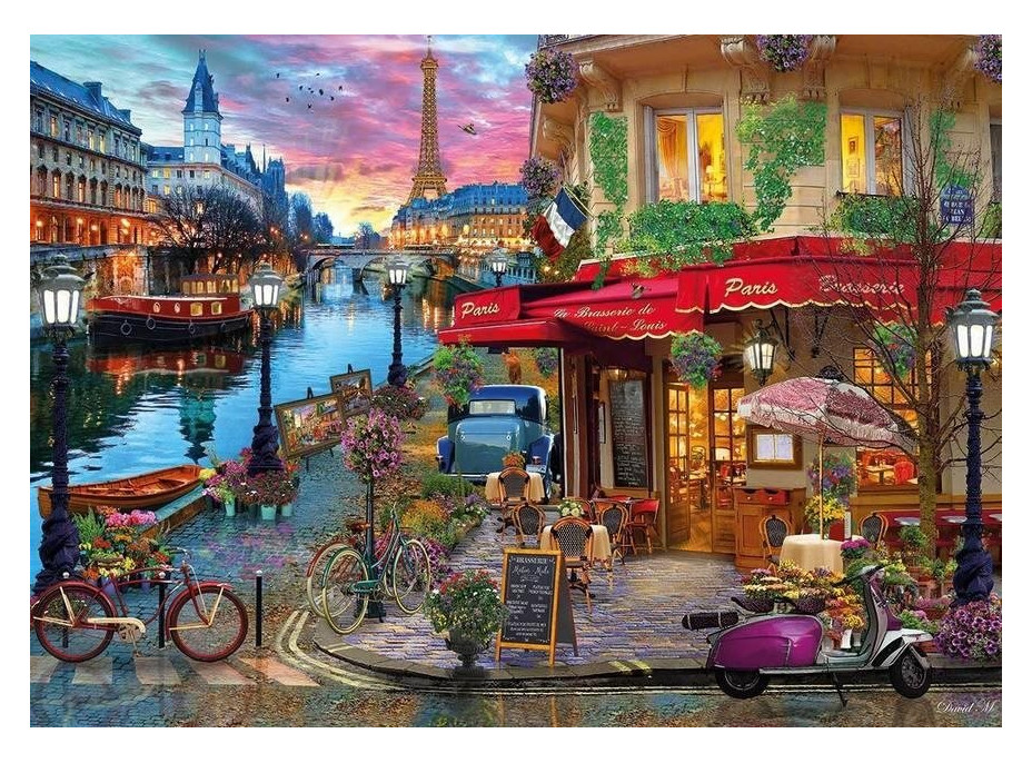 GIBSONS Puzzle Západ slnka nad Seinou 1000 dielikov