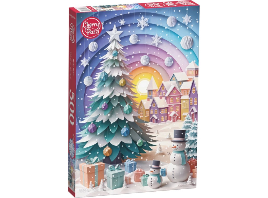 CHERRY PAZZI Puzzle Zimné prianie 500 dielikov