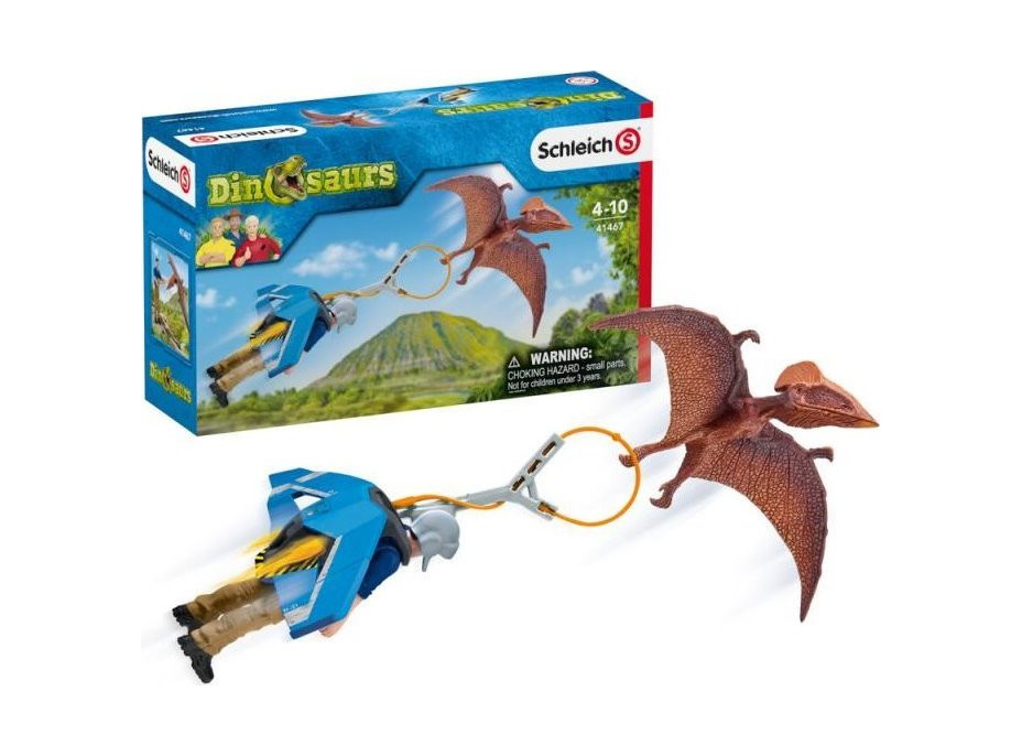 SCHLEICH Dinosaurs® 41467 Raketový batoh Jetpack na prenasledovanie