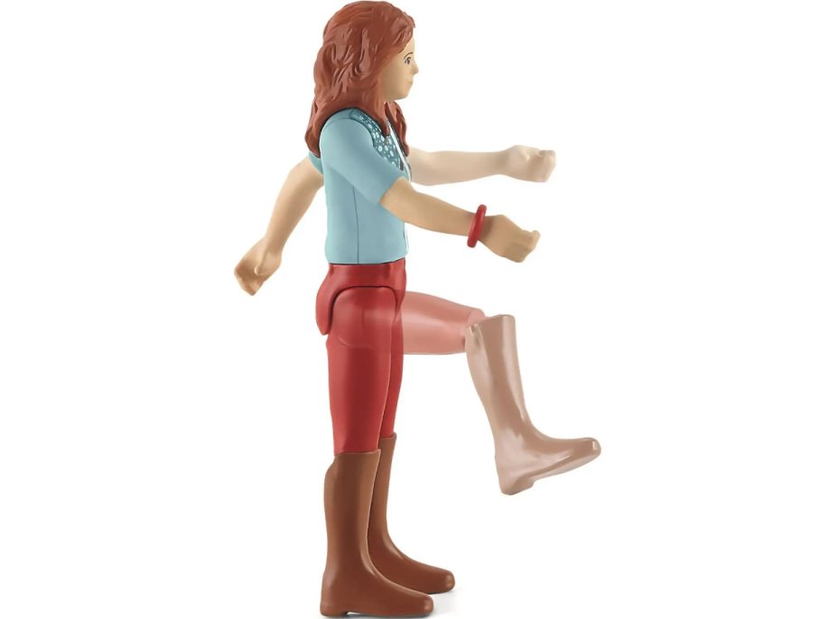 SCHLEICH Horse Club® 42539 Ryšavka Hannah s pohyblivými kĺbmi na koni