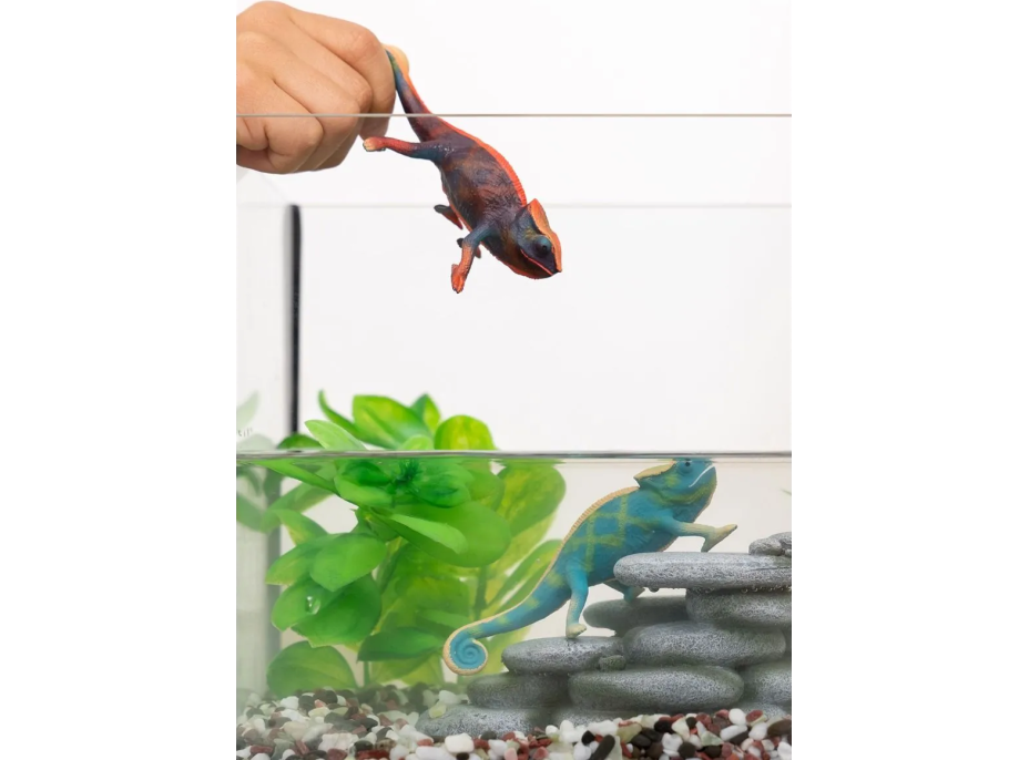 SCHLEICH Wild Life® 14858 Chameleon meniaci farbu