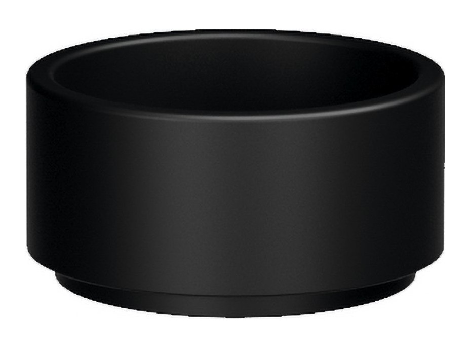 Kerasan OKE keramické umývadlo na dosku, Ø 30cm, čierna mat 554031