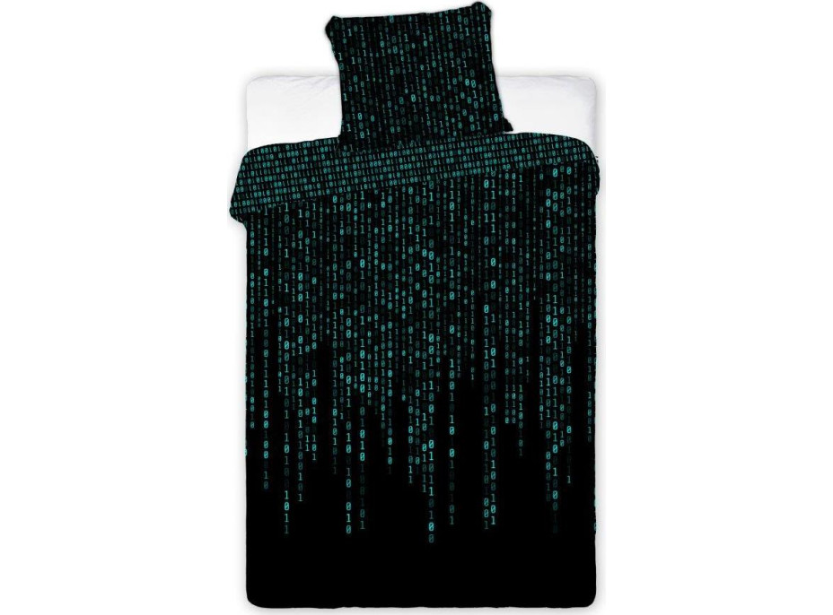 Bavlnené svietiace obliečky YOUNG Matrix - 140x200 cm + 70x80 cm