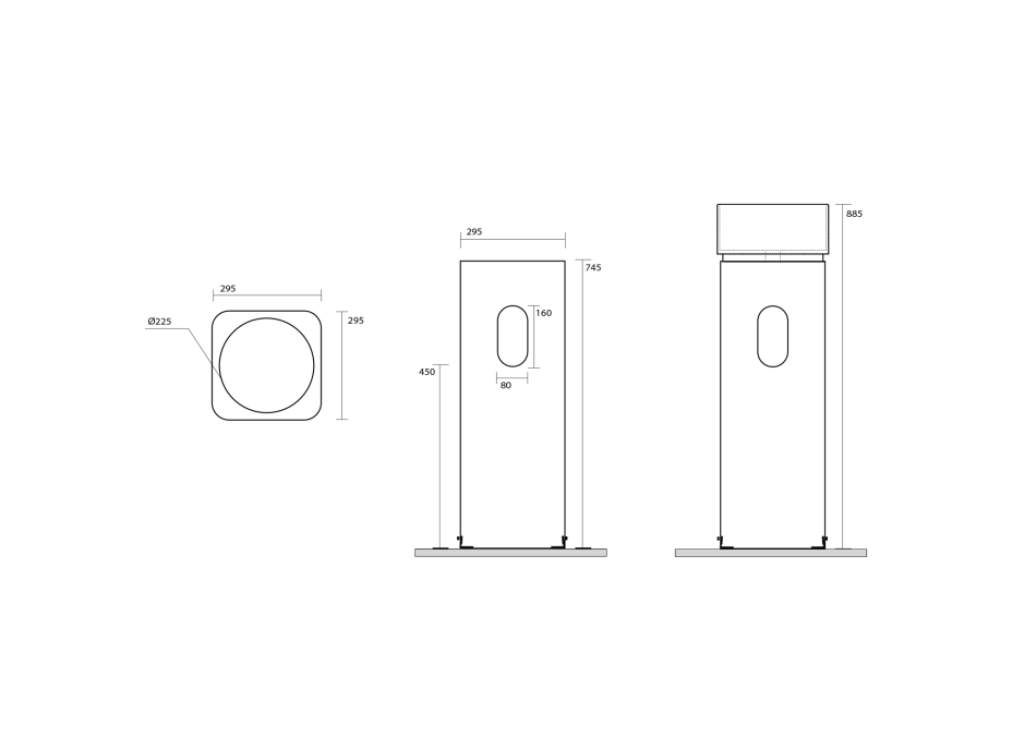 Kerasan HAKO keramický podstavec k stene pre umývadlo 554301, biela 557101