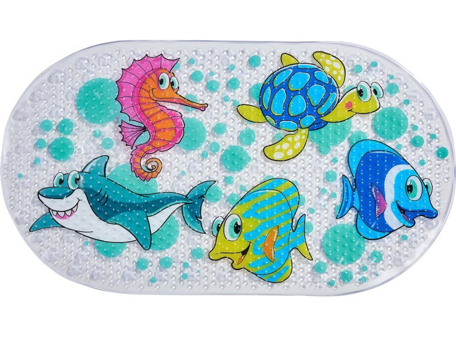 Aqualine SEA podložka do vane, 69x39cm, s protišmykom, PVC, multi color 8532