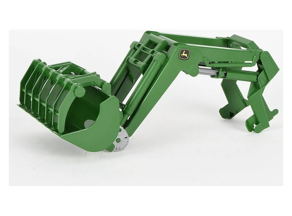Bruder Čelný nakladač pre traktory John Deere 7R zelený