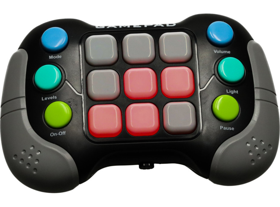 Elektronická arkádová antistresová svetelná konzola - čierna