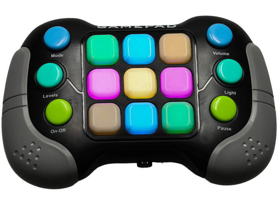 Elektronická arkádová antistresová svetelná konzola - čierna