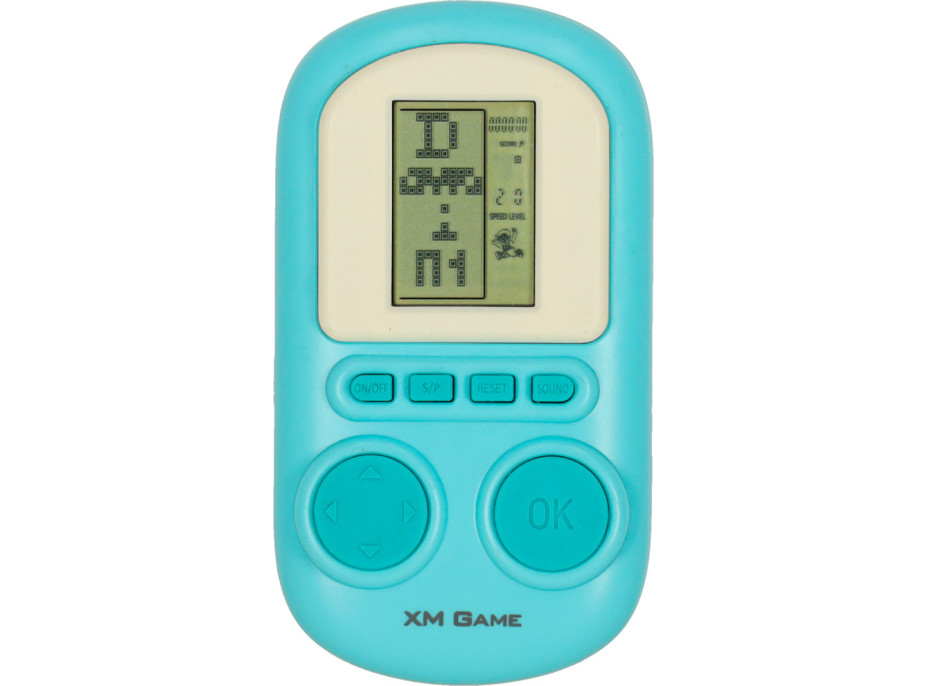 Prenosná elektronická arkádová herná konzola - modrá