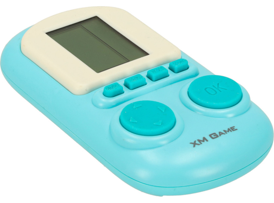 Prenosná elektronická arkádová herná konzola - modrá