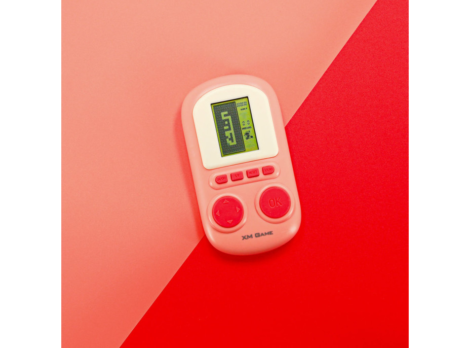 Prenosná elektronická arkádová herná konzola - ružová