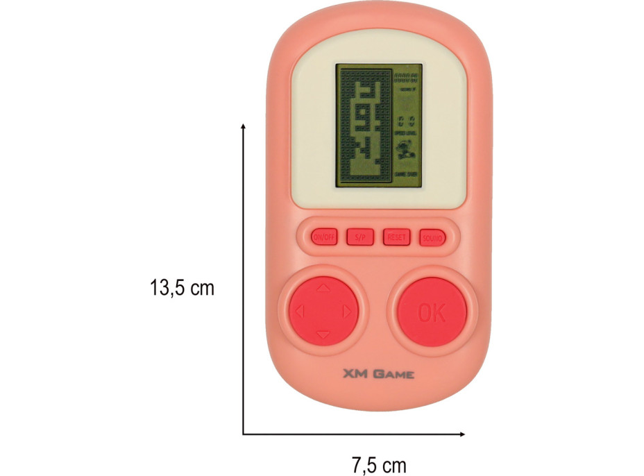 Prenosná elektronická arkádová herná konzola - ružová