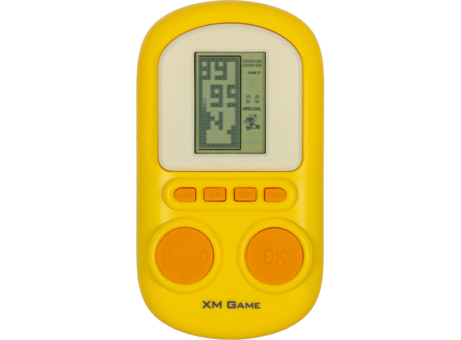 Prenosná elektronická arkádová herná konzola - žltá