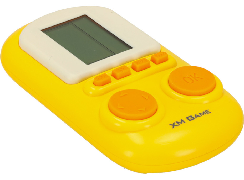 Prenosná elektronická arkádová herná konzola - žltá