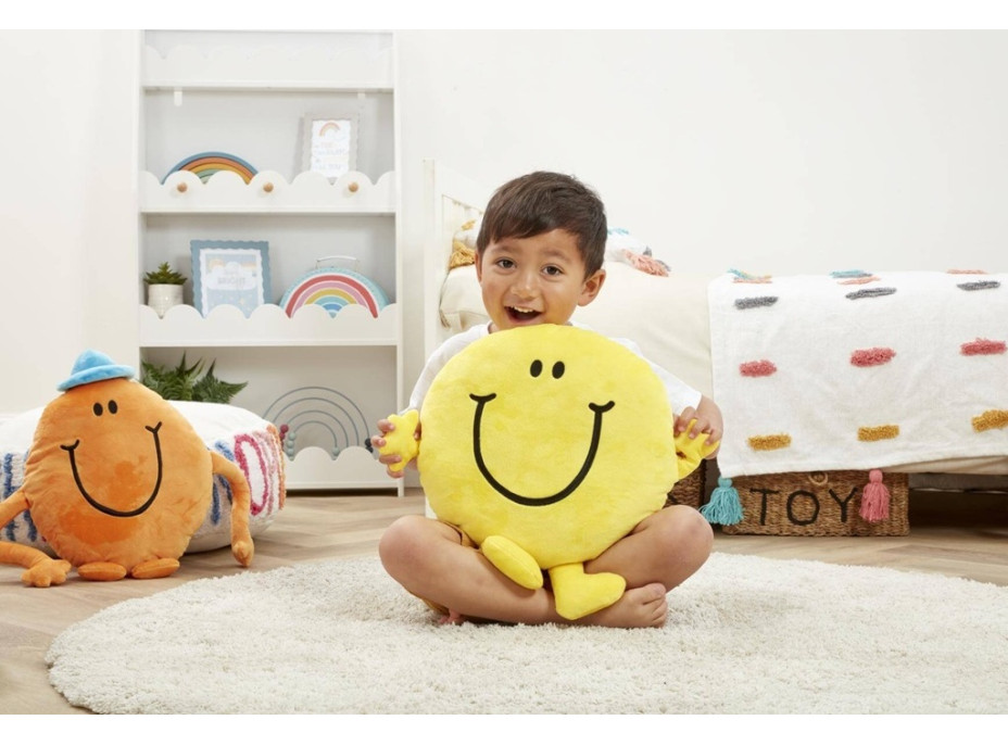 Rainbow Mr. Men Mr. Happy Veľký vankúš