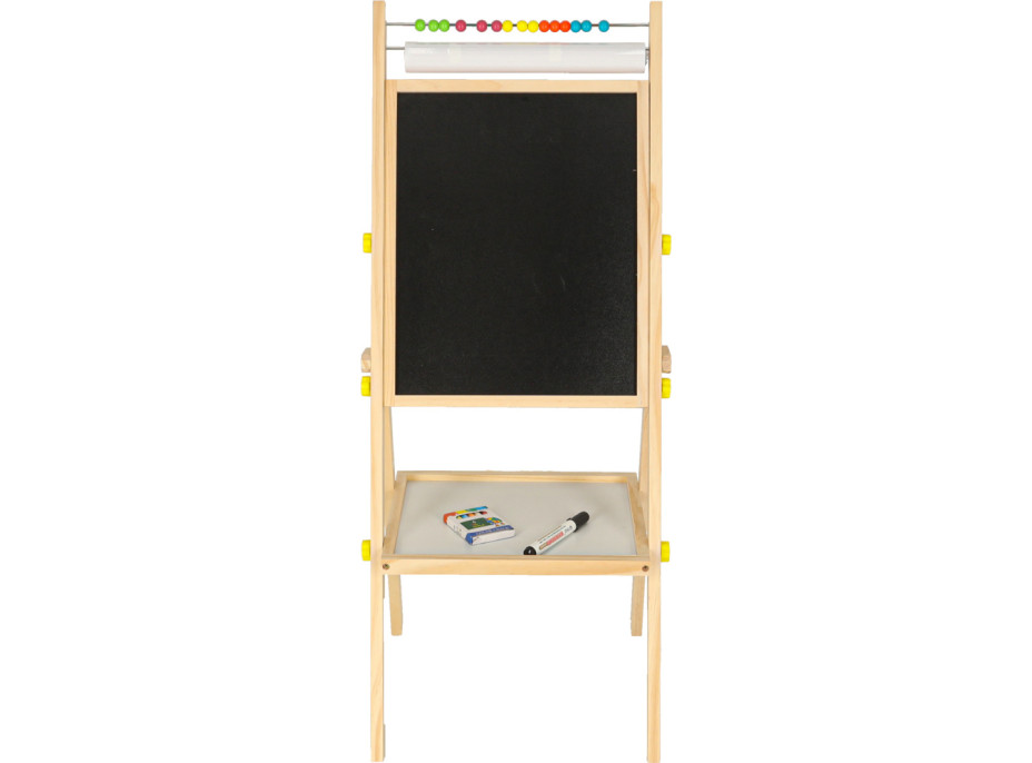 Obojstranná magnetická tabuľa s doplnkami - 38x37x90 cm