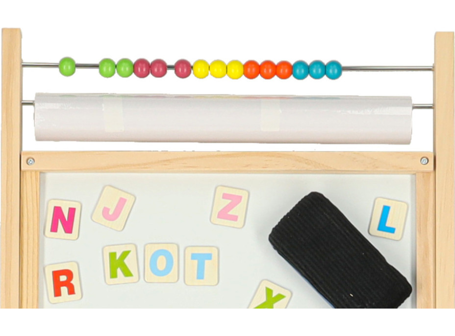 Obojstranná magnetická tabuľa s doplnkami - 38x37x90 cm