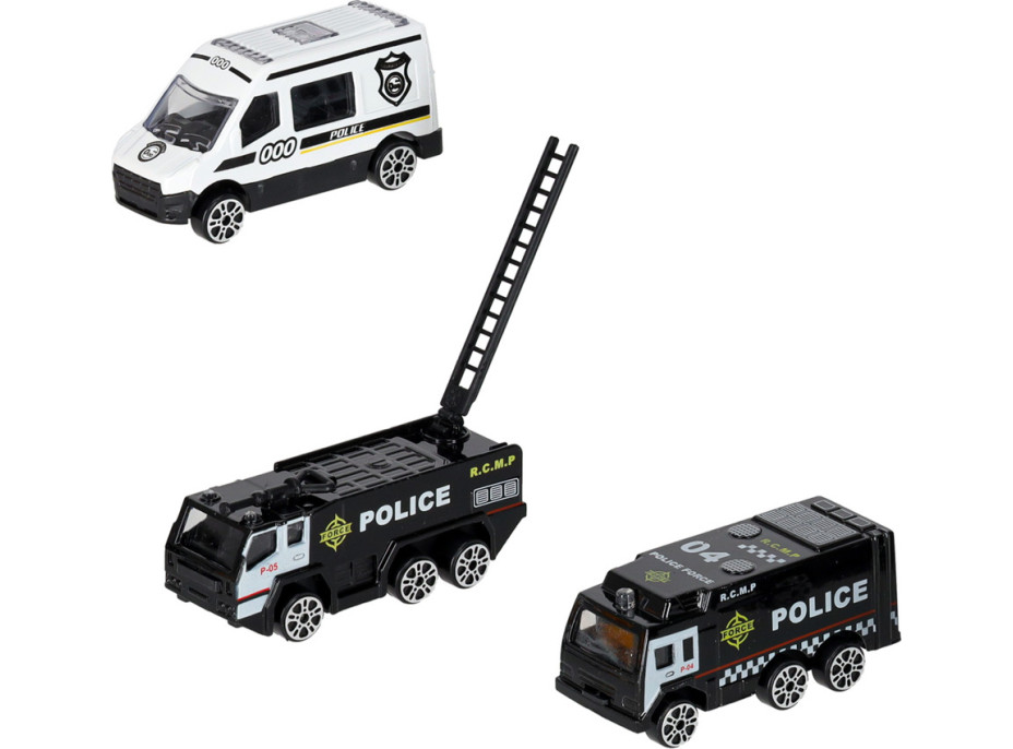 Transportné lietadlo + 3 policajné vozidlá