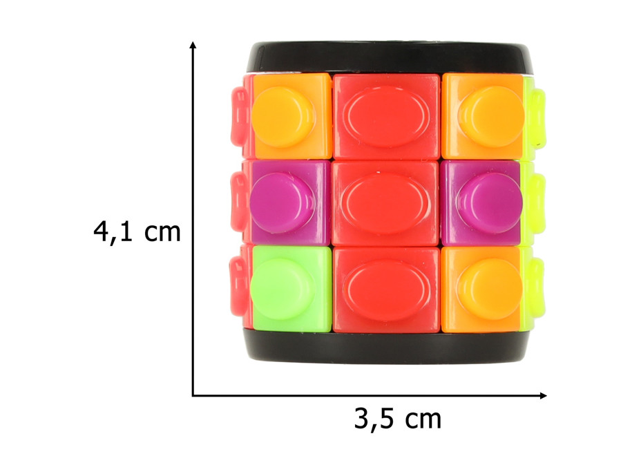 Logická hádanka s rotačným valcom 3 rady