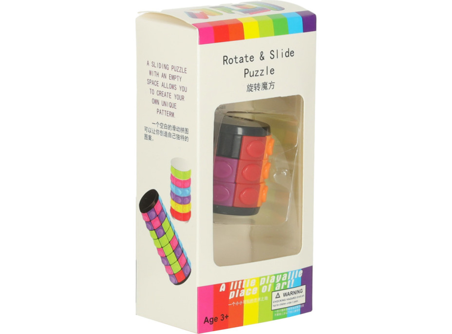 Logická hádanka s rotačným valcom 3 rady