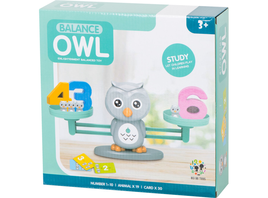 Vzdelávacie váhy pre učenie počítanie - Sova